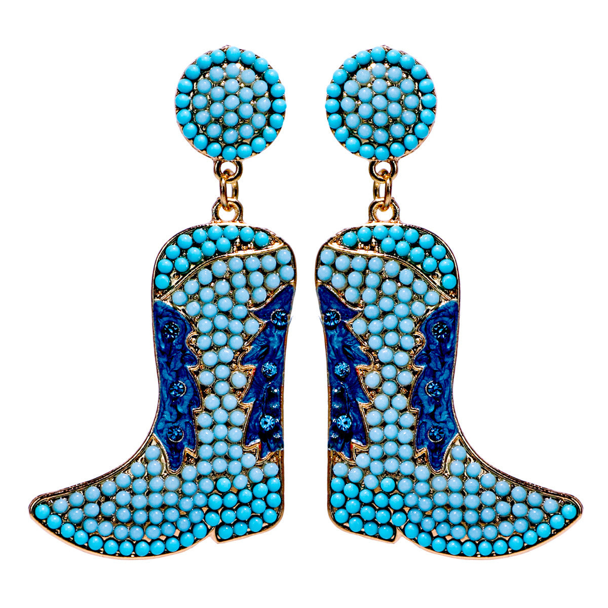 Wholesale Love Boots, Rice Bead Alloy Earrings